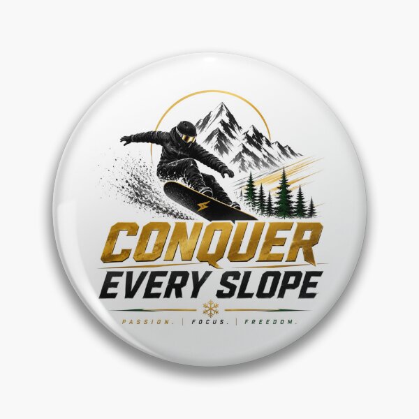 Item preview, Conquer Every Slope – Premium Snowboarding Motivation Design designed and sold by Newthingzy.