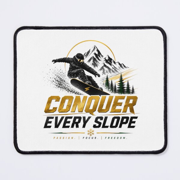 Item preview, Conquer Every Slope – Premium Snowboarding Motivation Design designed and sold by Newthingzy.