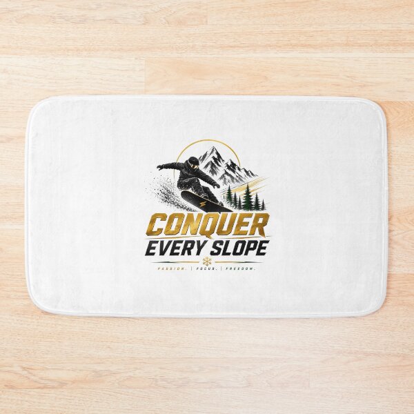 Item preview, Conquer Every Slope – Premium Snowboarding Motivation Design designed and sold by Newthingzy.