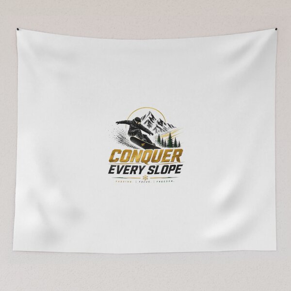 Item preview, Conquer Every Slope – Premium Snowboarding Motivation Design designed and sold by Newthingzy.