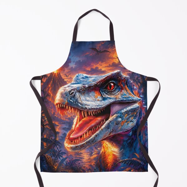 Item preview, Dinosaur 2 - Vibrant Roaring Blue Raptor Dinosaur designed and sold by NikaNavi.