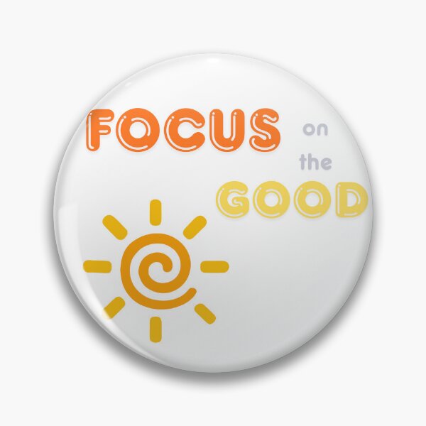 Item preview, Focus On The Good Retro Sun Positive Quote designed and sold by byLizedesigns.