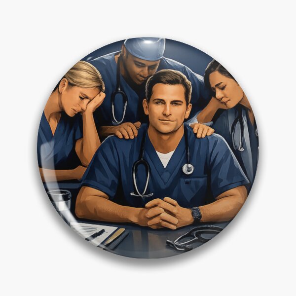 Item preview, Emotional Support Murse Funny Male Nurse RN Humor Gift designed and sold by YMLux.