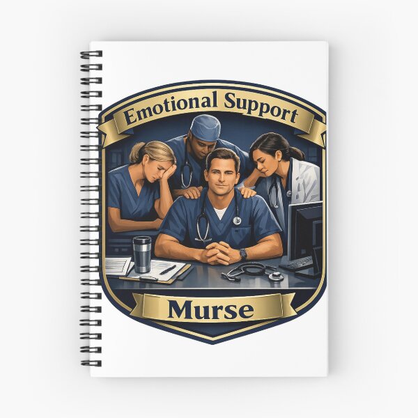 Item preview, Emotional Support Murse Funny Male Nurse RN Humor Gift designed and sold by YMLux.