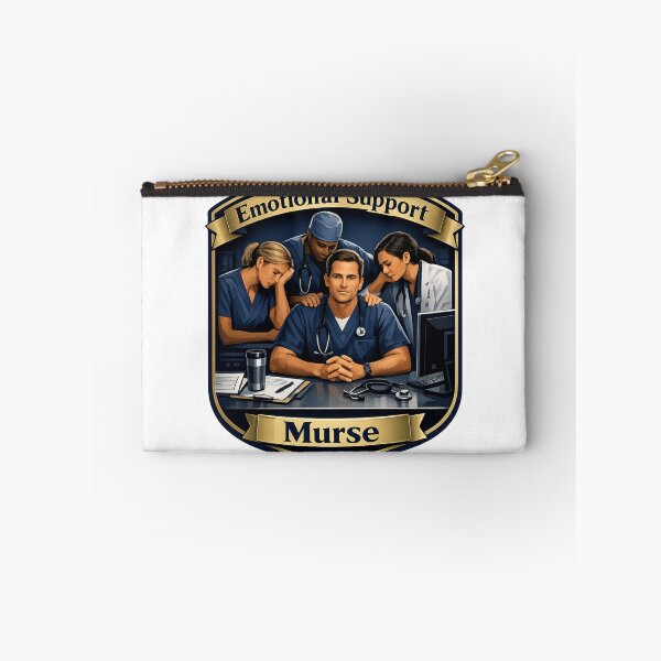 Item preview, Emotional Support Murse Funny Male Nurse RN Humor Gift designed and sold by YMLux.