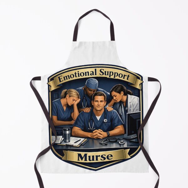 Item preview, Emotional Support Murse Funny Male Nurse RN Humor Gift designed and sold by YMLux.