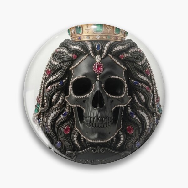 Item preview, Ornate Royal King Skull with Jeweled Crown designed and sold by 1StarFast1.