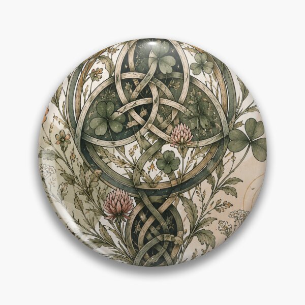 Item preview, Minimalist Celtic Shamrock Boho Print designed and sold by AlexGreaney.