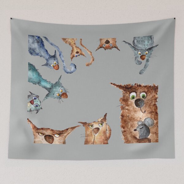 Item preview, Funny Kittens Chasing Moving Shadows Funny Gifts for Cats Lover designed and sold by MalwasBasket.