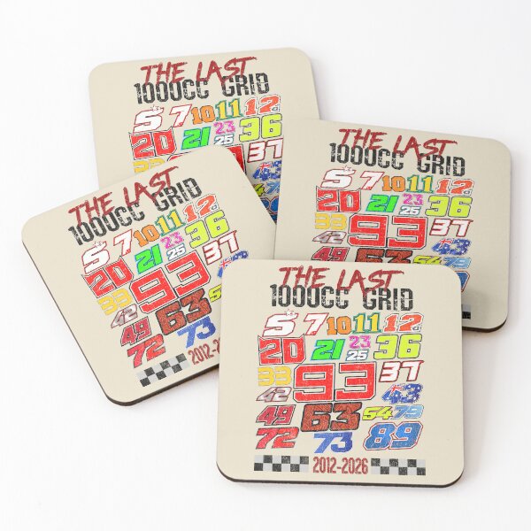 Item preview, The Last 1000cc Grid MotoGP Era Vintage Racing Numbers Tribute Shirt designed and sold by Fan Art Station .