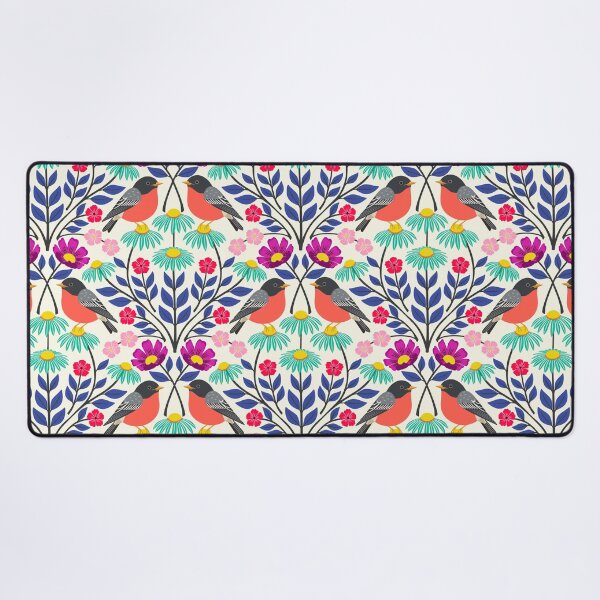 Item preview, Spring robins and wildflowers designed and sold by Jennifer Ladd.