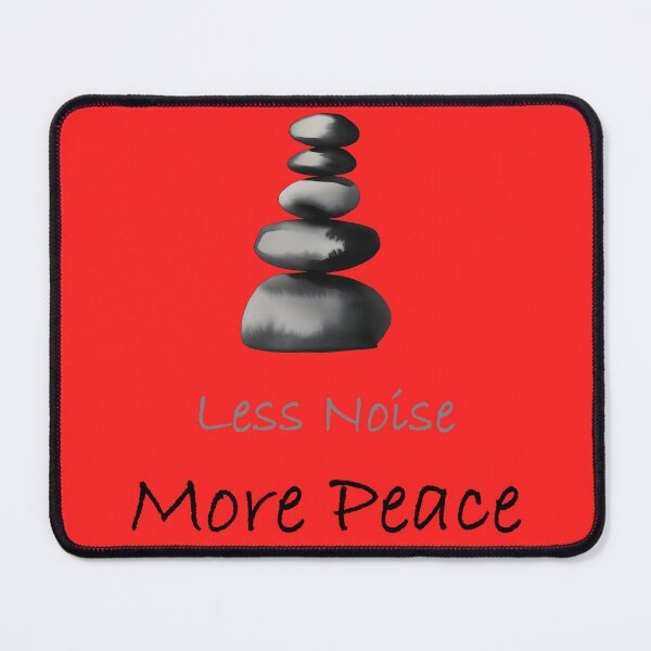 Item preview, Less Noise More Peace | Minimalist Zen Quote Design designed and sold by innerfaith.