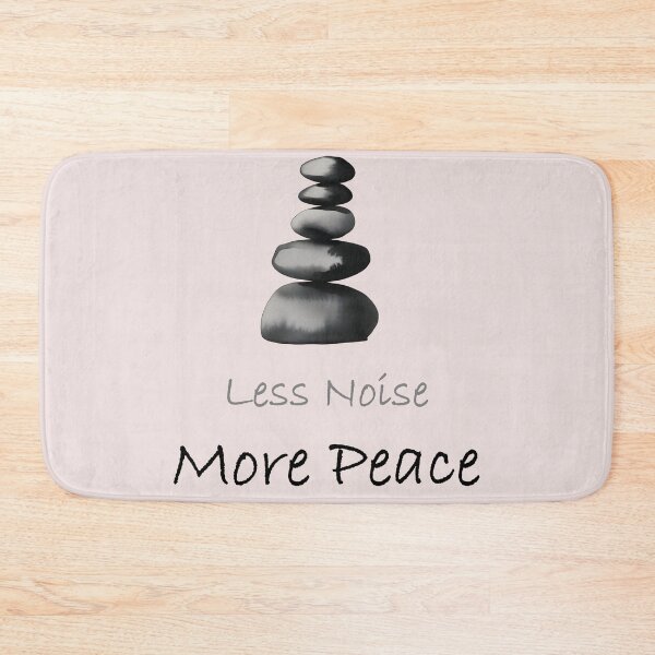 Item preview, Less Noise More Peace | Minimalist Zen Quote Design designed and sold by innerfaith.