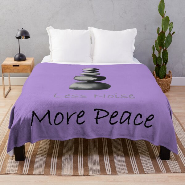 Item preview, Less Noise More Peace | Minimalist Zen Quote Design designed and sold by innerfaith.