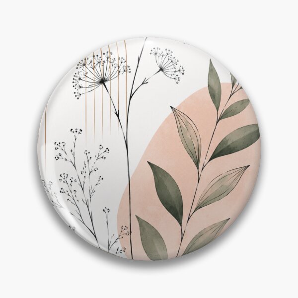 Item preview, Minimalist Boho Wildflower Line Art Print designed and sold by AlexGreaney.