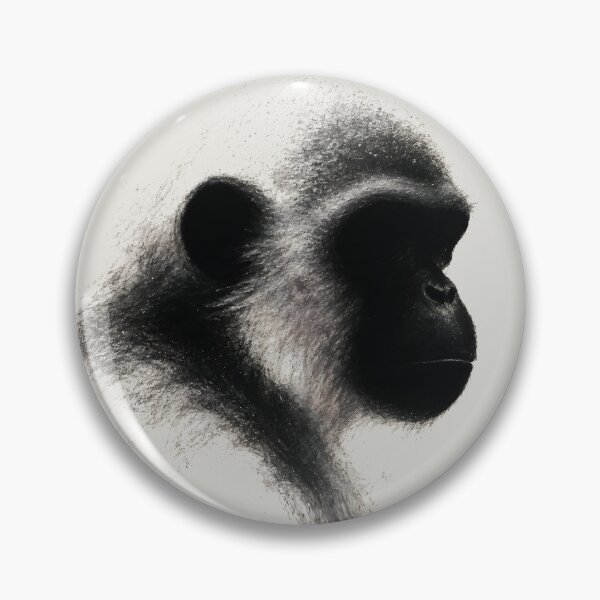 Item preview, Silent Observer Primate Charcoal Study designed and sold by RamyGallery.