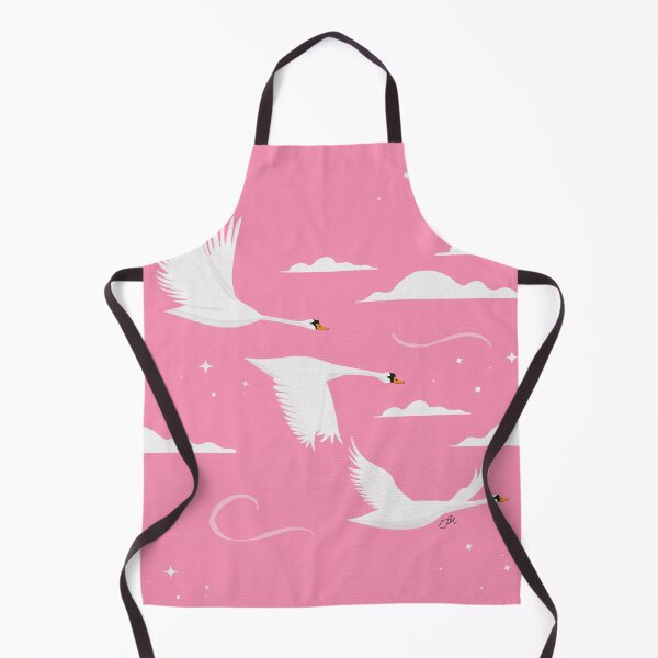 Item preview, Whimsical Swans in Pink Sky designed and sold by Jessica Morris Designs.