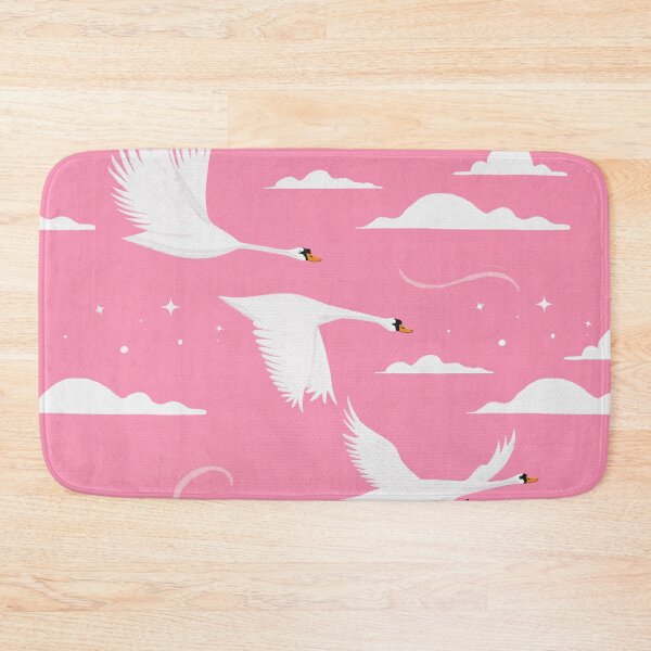 Item preview, Whimsical Swans in Pink Sky designed and sold by Jessica Morris Designs.