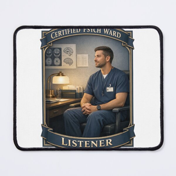 Item preview, Certified Psych Ward Listener Funny Psych Nurse Gift designed and sold by YMLux.