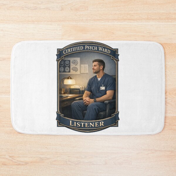 Item preview, Certified Psych Ward Listener Funny Psych Nurse Gift designed and sold by YMLux.