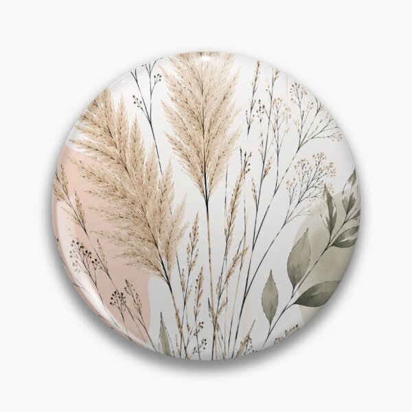 Item preview, Minimalist Boho Pampas Grass Print designed and sold by AlexGreaney.
