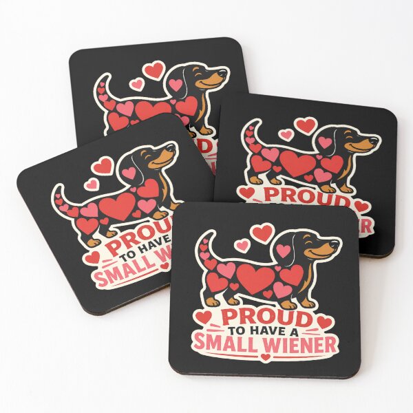 Item preview, Proud To Have A Small Wiener Funny Dachshund Design designed and sold by VibeOffline Studio.