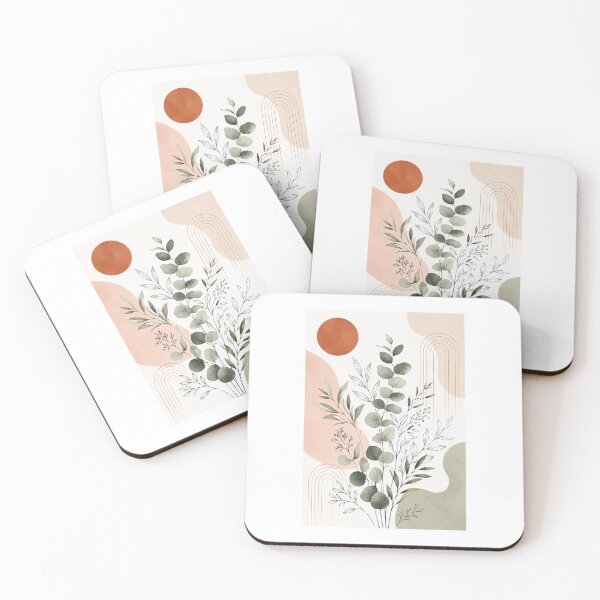 Item preview, Minimalist Boho Eucalyptus Leaf Art designed and sold by AlexGreaney.