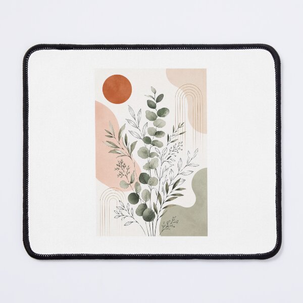 Item preview, Minimalist Boho Eucalyptus Leaf Art designed and sold by AlexGreaney.