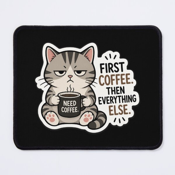 Item preview, First coffee designed and sold by Cat loco.