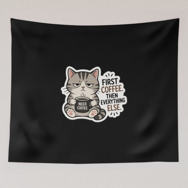 Item preview, First coffee designed and sold by Cat loco.