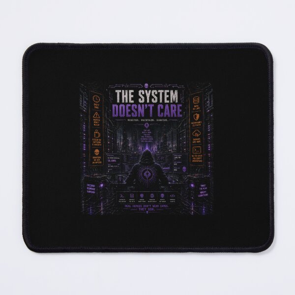 Item preview, The System Doesn’t Care designed and sold by Black Glass Towers.