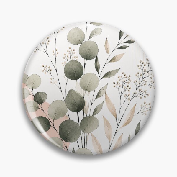 Item preview, Minimalist Boho Eucalyptus Seed Head Art designed and sold by AlexGreaney.