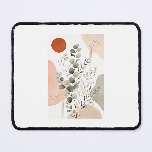 Item preview, Minimalist Boho Eucalyptus Seed Head Art designed and sold by AlexGreaney.