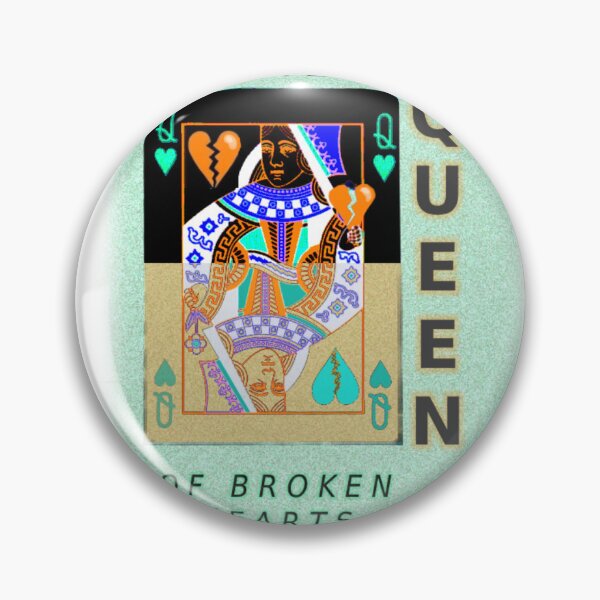Item preview, The Queen of Broken Hearts – Playing Card Art – Broken Heart Queen Illustration – Tarot Inspired Design designed and sold by ChiaraPagani.