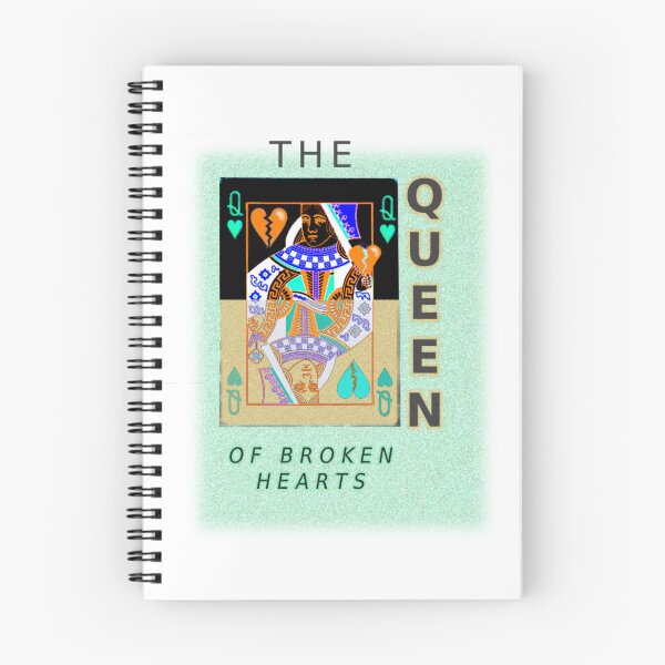 Item preview, The Queen of Broken Hearts – Playing Card Art – Broken Heart Queen Illustration – Tarot Inspired Design designed and sold by ChiaraPagani.