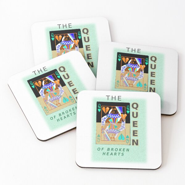 Item preview, The Queen of Broken Hearts – Playing Card Art – Broken Heart Queen Illustration – Tarot Inspired Design designed and sold by ChiaraPagani.