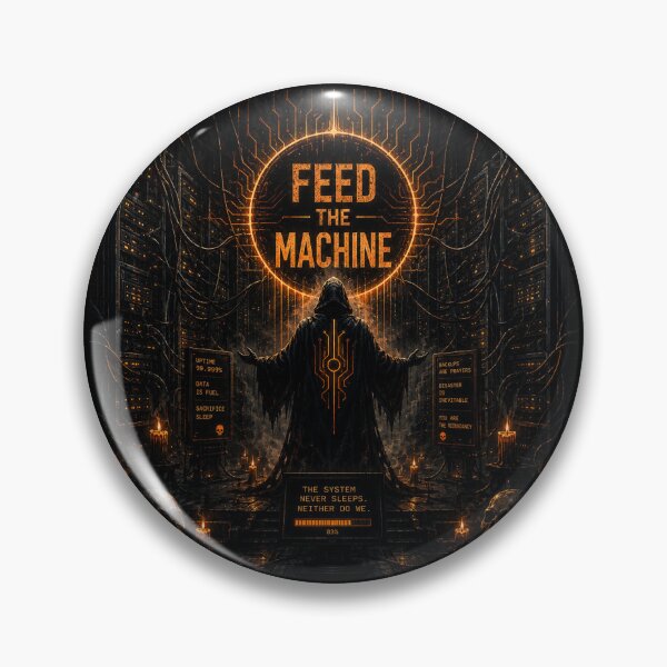 Item preview, Feed The Machine Cyberpunk Ritual designed and sold by Black Glass Towers.