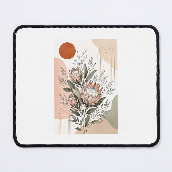 Item preview, Minimalist Boho Protea Floral Print designed and sold by AlexGreaney.