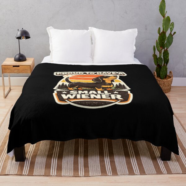 Item preview, Proud To Have A Small Wiener Funny Retro Dachshund Design designed and sold by VibeOffline Studio.