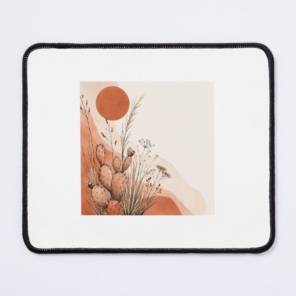 Item preview, Minimalist Desert Boho Terracotta Grass Print designed and sold by AlexGreaney.