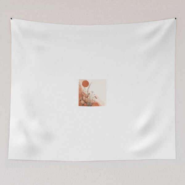 Item preview, Minimalist Desert Boho Terracotta Grass Print designed and sold by AlexGreaney.
