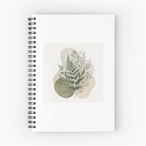 Item preview, Minimalist Organic Sage Green Fern Print designed and sold by AlexGreaney.