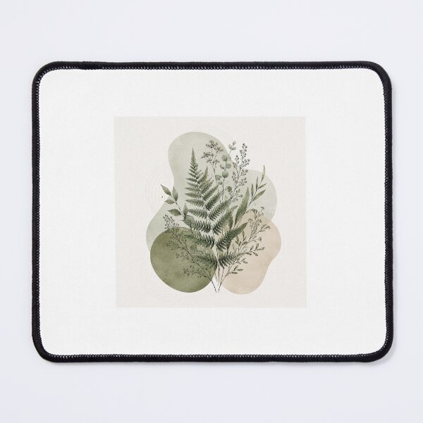 Item preview, Minimalist Organic Sage Green Fern Print designed and sold by AlexGreaney.