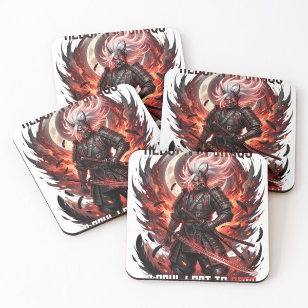 Item preview, Reborn In Chaos – Dark Oni Samurai Anime Inspired Streetwear Design designed and sold by AD-NOVA!!!.