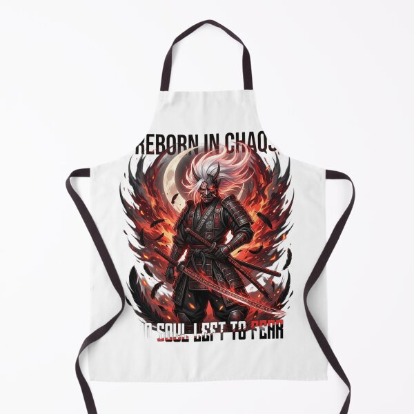 Item preview, Reborn In Chaos – Dark Oni Samurai Anime Inspired Streetwear Design designed and sold by AD-NOVA!!!.