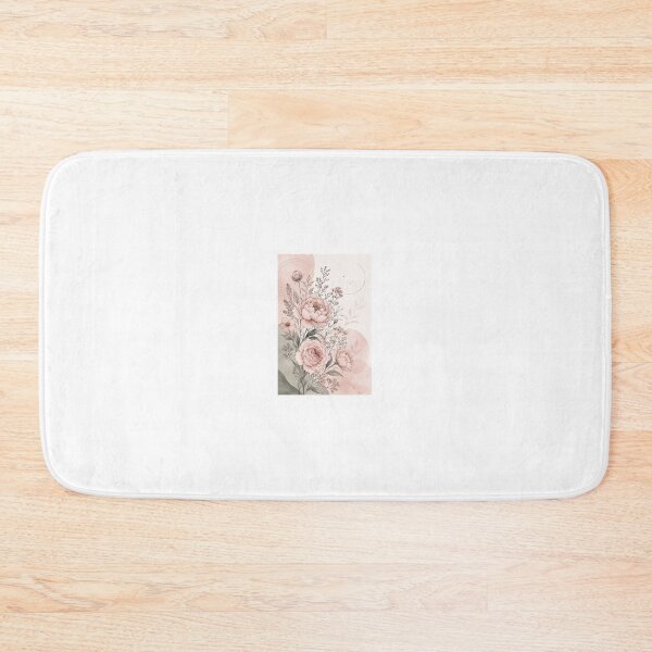 Item preview, Minimalist Dusty Pink Boho Floral Collage Print designed and sold by AlexGreaney.