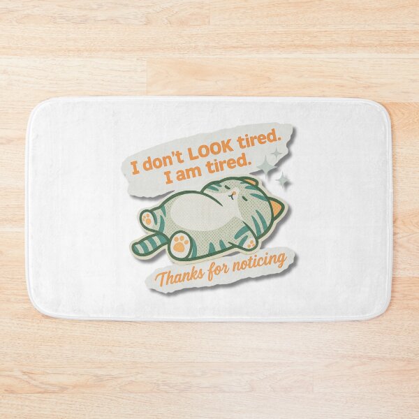 Item preview, Tired Sleepy Chronic Fatigue Cat designed and sold by pulse_retail.