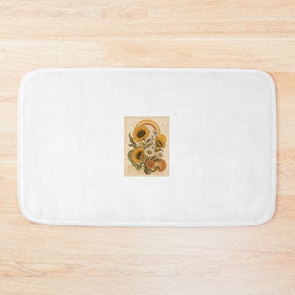 Item preview, Minimalist Retro 70s Boho Sunflower Print designed and sold by AlexGreaney.