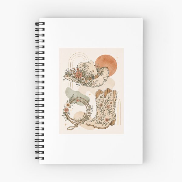Item preview, Minimalist Goofy Cowboy Boho Floral Print designed and sold by AlexGreaney.