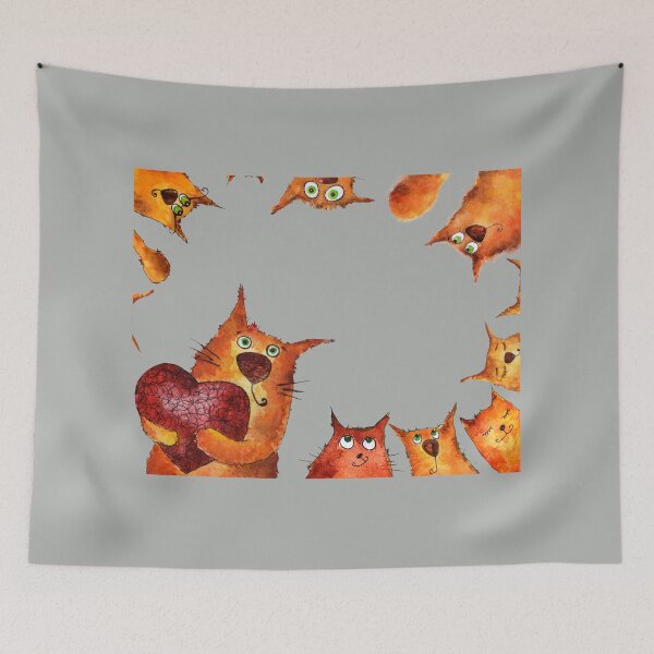 Artikelvorschau, Fluffy Cats With Long Whiskers Funny Gifts for Cats Lover entworfen und verkauft von MalwasBasket.